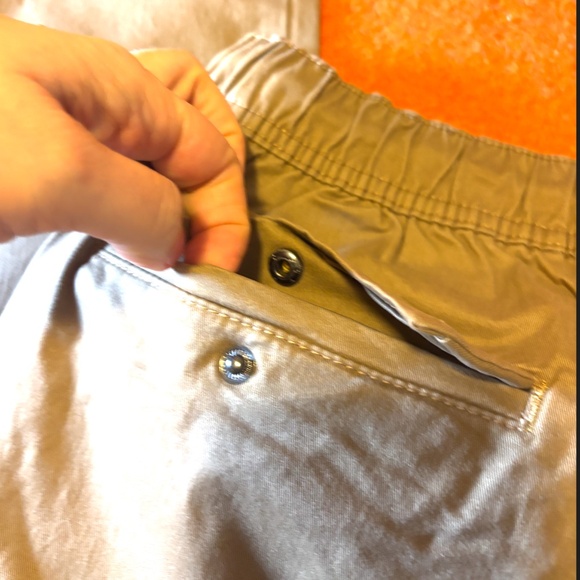 Light brown organic cotton utility cargo joggers pants NWT - Picture 14 of 15